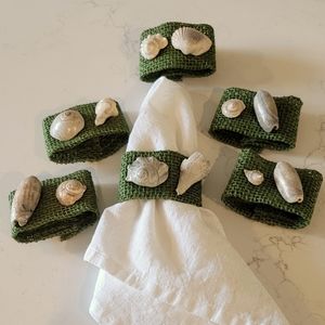 Handmade Seashell Napkin rings